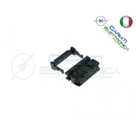 2 PEZZI CONNETTORE IDC FEMMINA 26 POLI PER CAVO PIATTO FLAT CABLE CON FERMACAVO