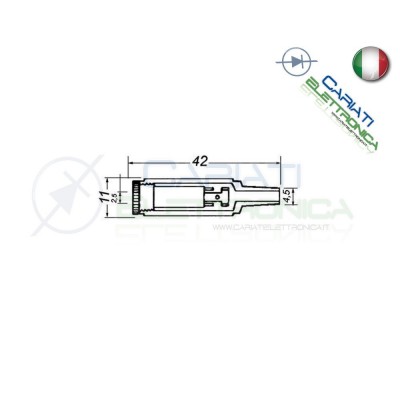 PRESA JACK VOLANTE STEREO CON GUIDACAVO A SALDARE 2,5 2.5mm PVC NICHELATO