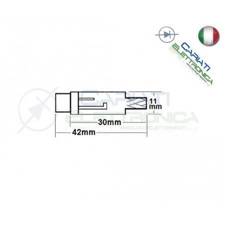2 PEZZI Connettore Spina RCA volante femmina con guidacavo Nero