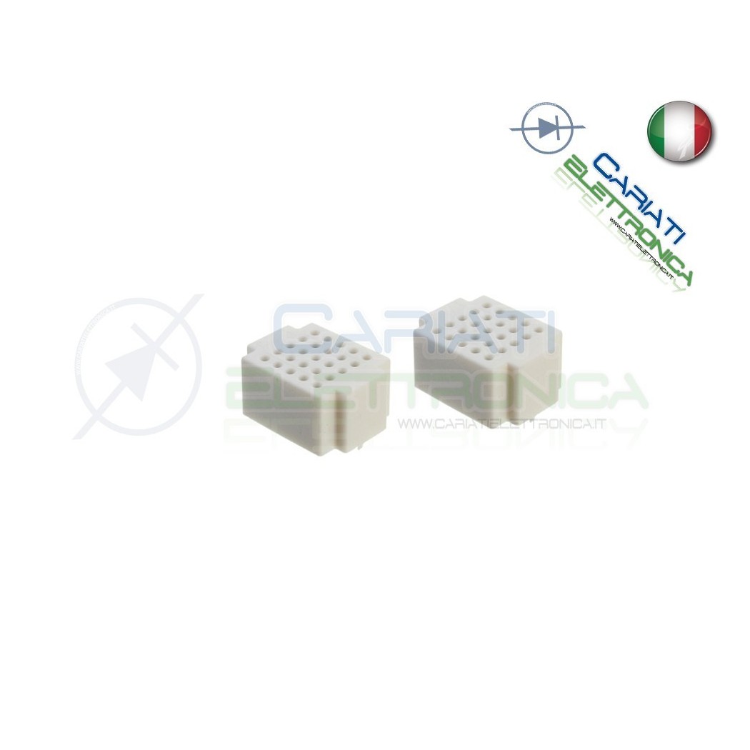 2 PEZZI BASETTA MILLEFORI PIASTRA SPERIMENTALE BREADBOARD BREAD BOARD 25 PUNTI
