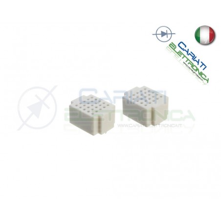 2 PEZZI BASETTA MILLEFORI PIASTRA SPERIMENTALE BREADBOARD BREAD BOARD 25 PUNTI