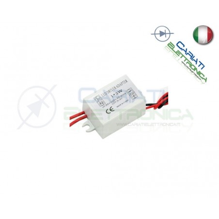 Driver Alimentatore per Alimentare 3 Led Power da 1Watt 1W AC DC 300mA