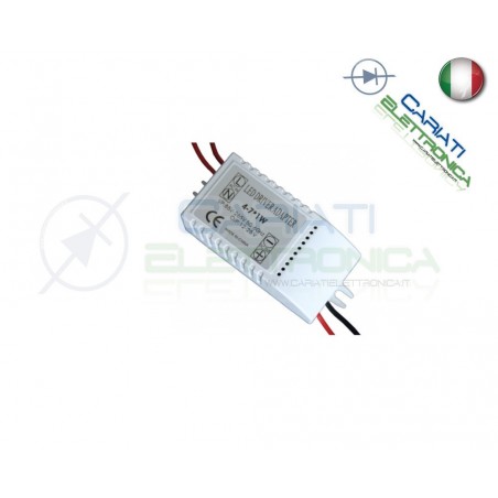 Driver Alimentatore per Alimentare 4 - 7 Led Power da 1Watt 1W AC DC 300mA