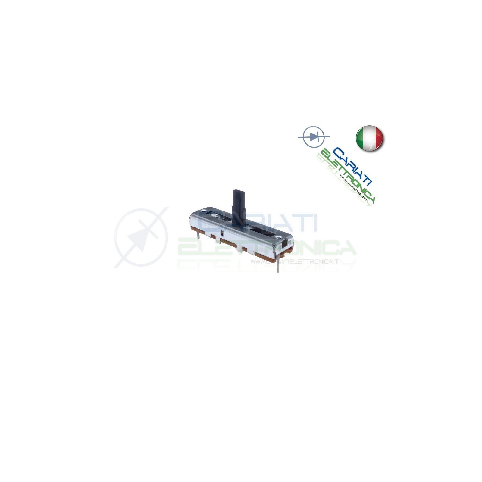 Potenziometro a slitta 500K mono lineare 45mm B500K slide 500kohm Mixer Audio Cosocomi