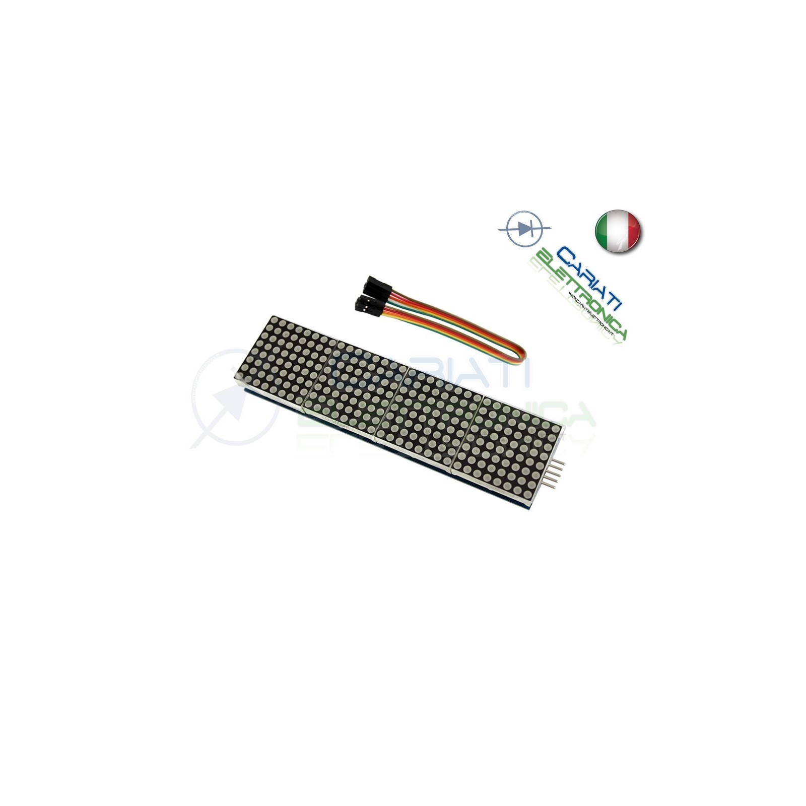 Display a matrice 4 In 1 Dot Matrix con Microcontroller MAX7219 modulo Arduino