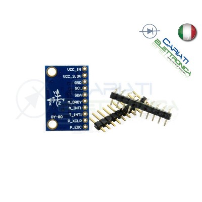 Modulo GY-80 IMU 10DOF con sensori L3G4200D ADXL345 HMC5883L BMP085
