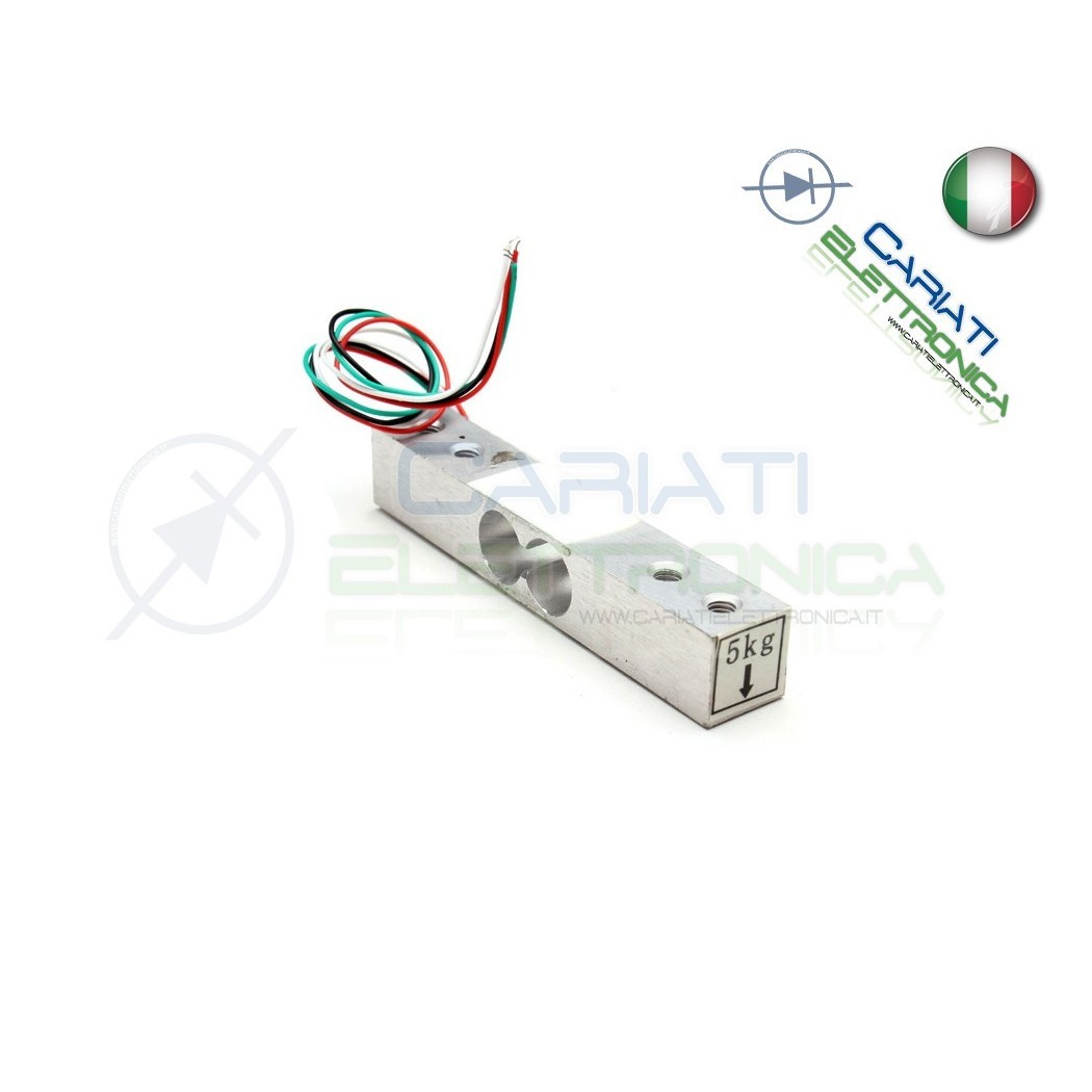 Cella di carico 5Kg bilancia sensore peso arduino pic