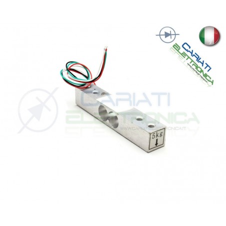 Cella di carico 5Kg bilancia sensore peso arduino pic