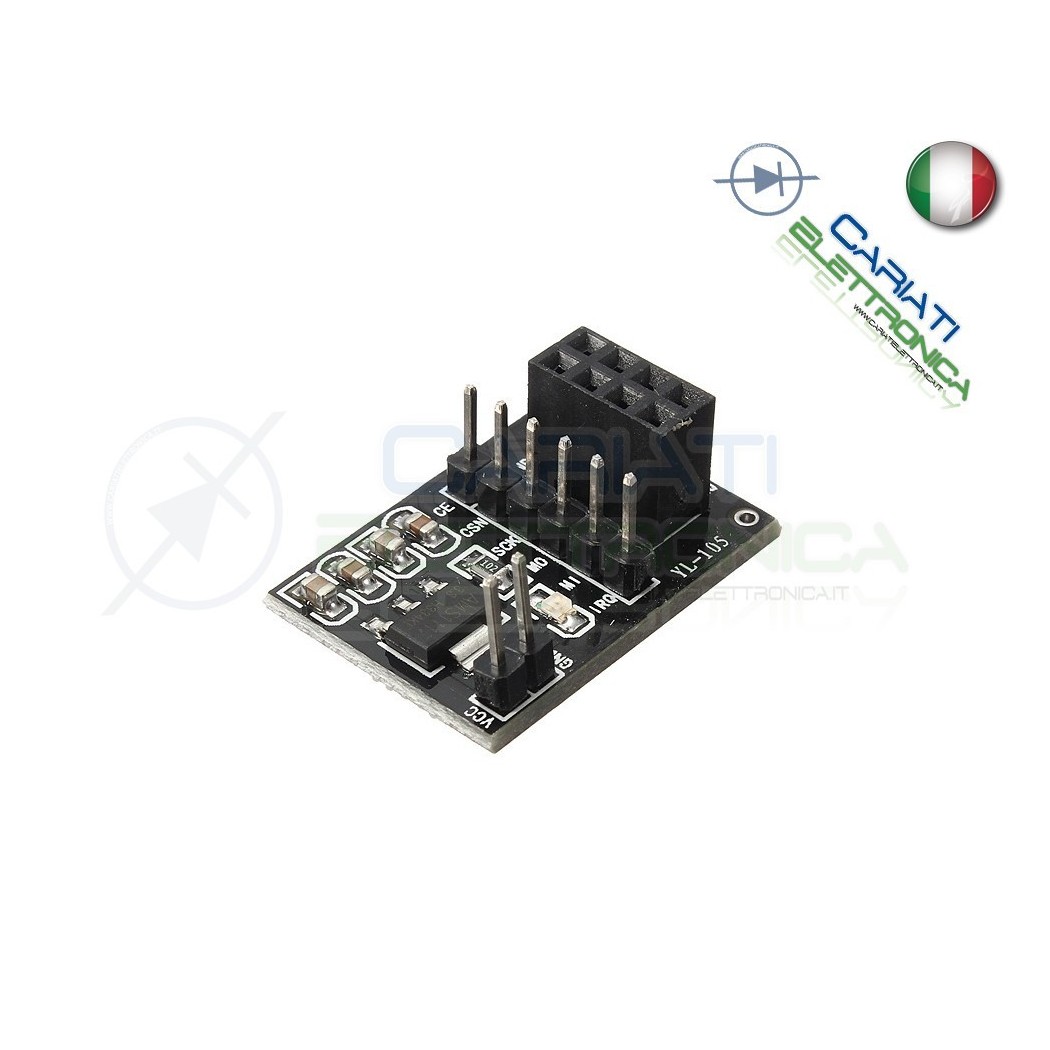 Adattatore per modulo wireless NRF24L01+ 2,4Ghz - arduino