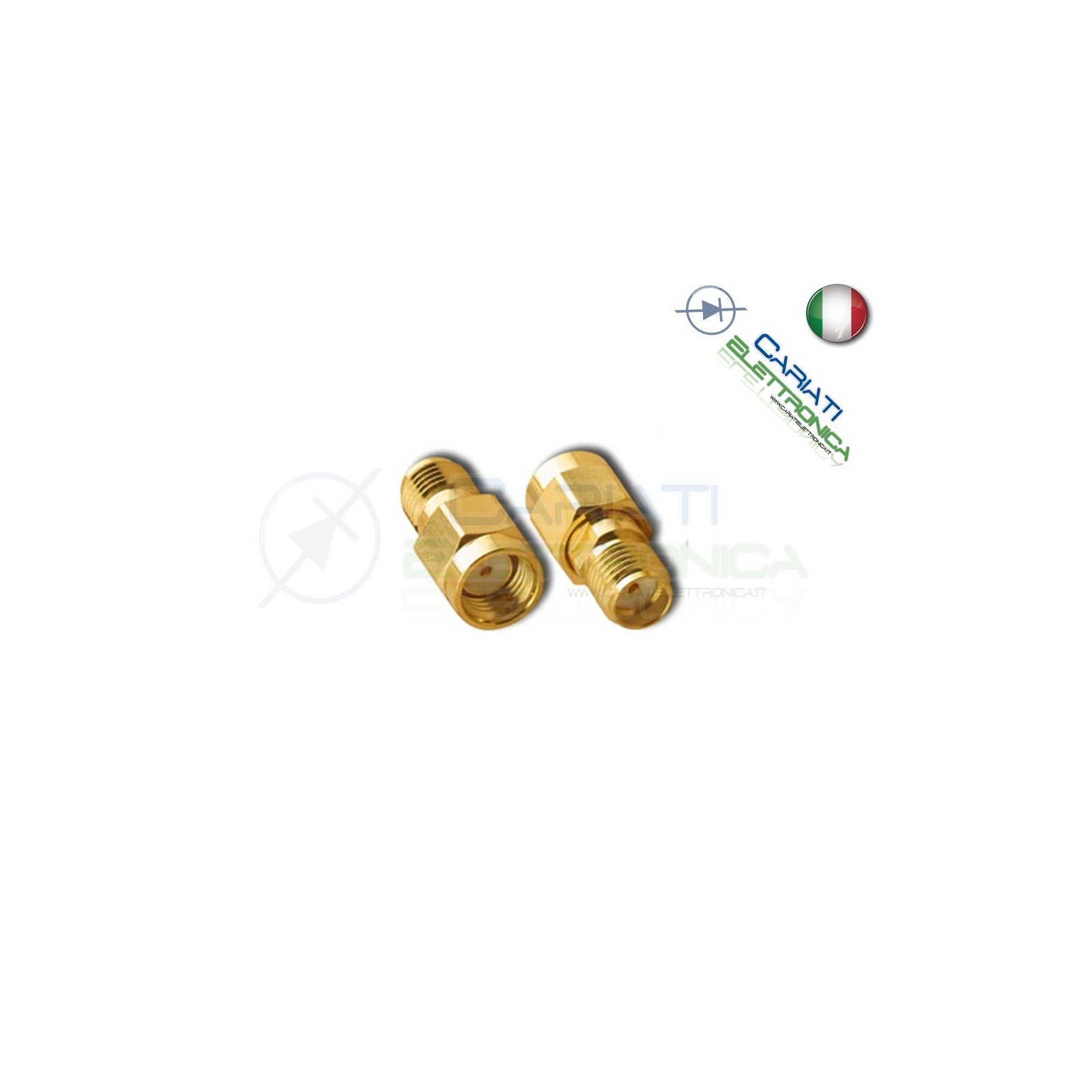 1 PEZZO Connettore Adattatore da SMA Femmina RP SMA Maschio RF WiFi Router Generico