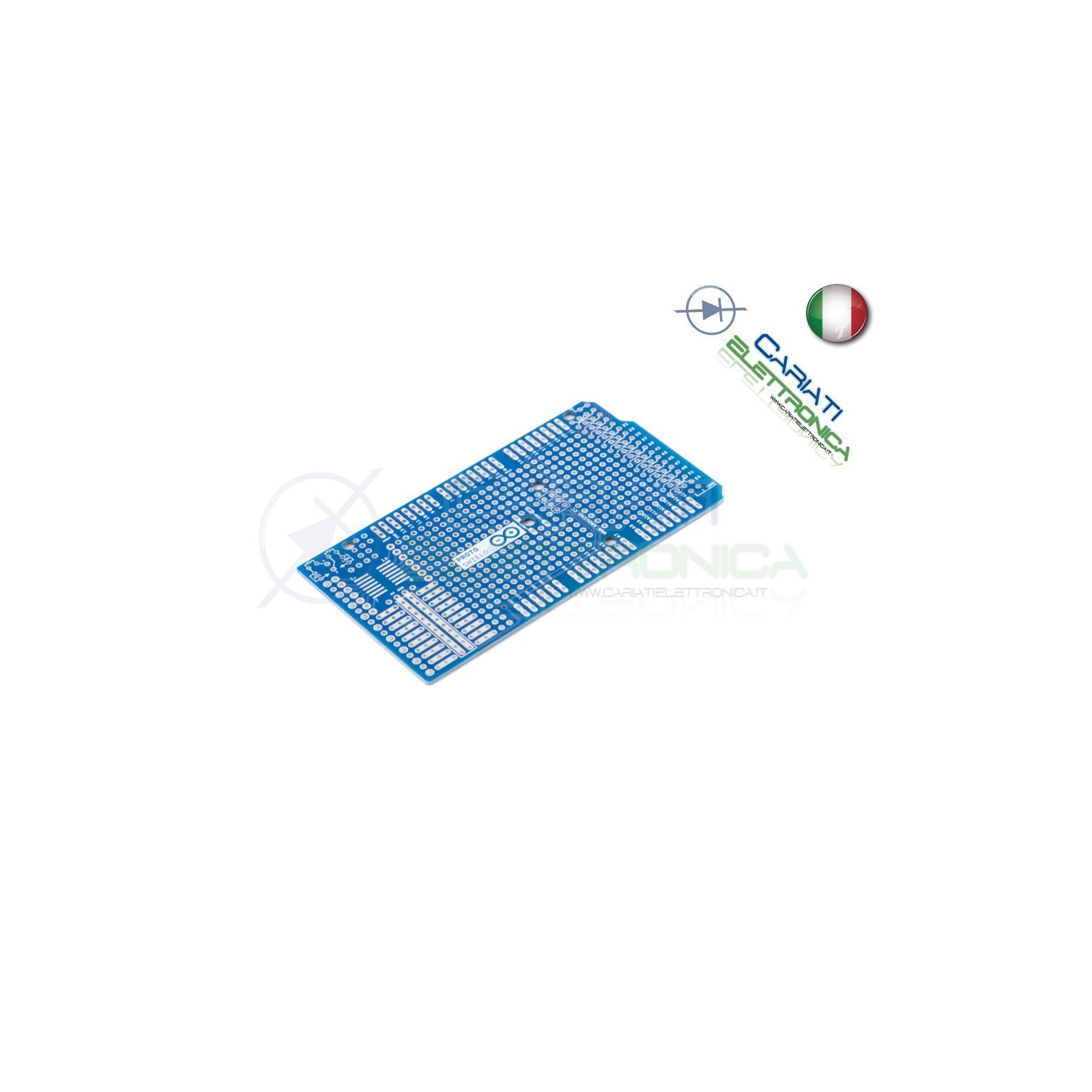 Scheda per ARDUINO MEGA 2560 proto shield basetta millefori PCBArduino