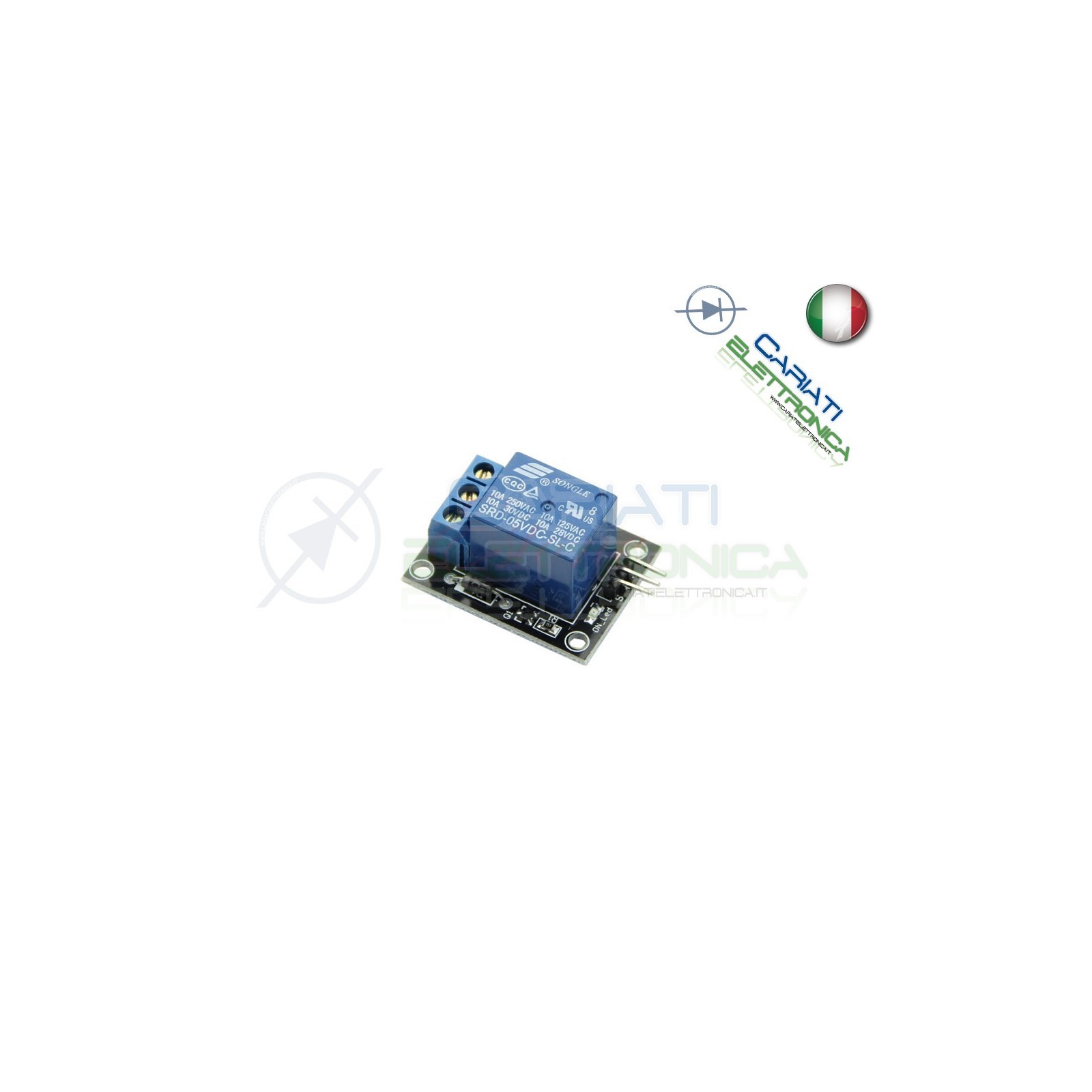 Scheda 1 relè 5Vdc modulo relay arduino shieldGenerico