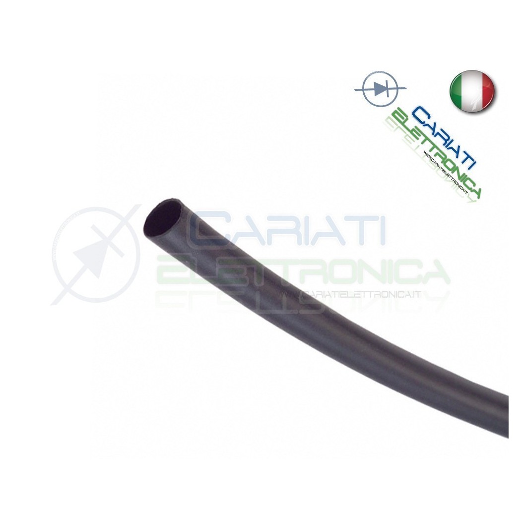 Guaina Termoretraibile Termorestringente NERA 10 m da 1,5mm