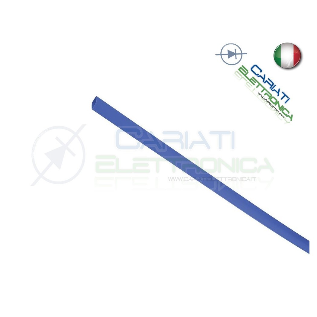 Guaina Termoretraibile Termorestringente BLU 10 metri da 3mm
