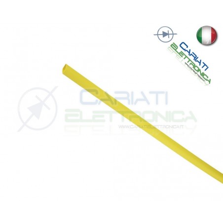 Guaina Termoretraibile Termorestringente GIALLA 10m da 2mm
