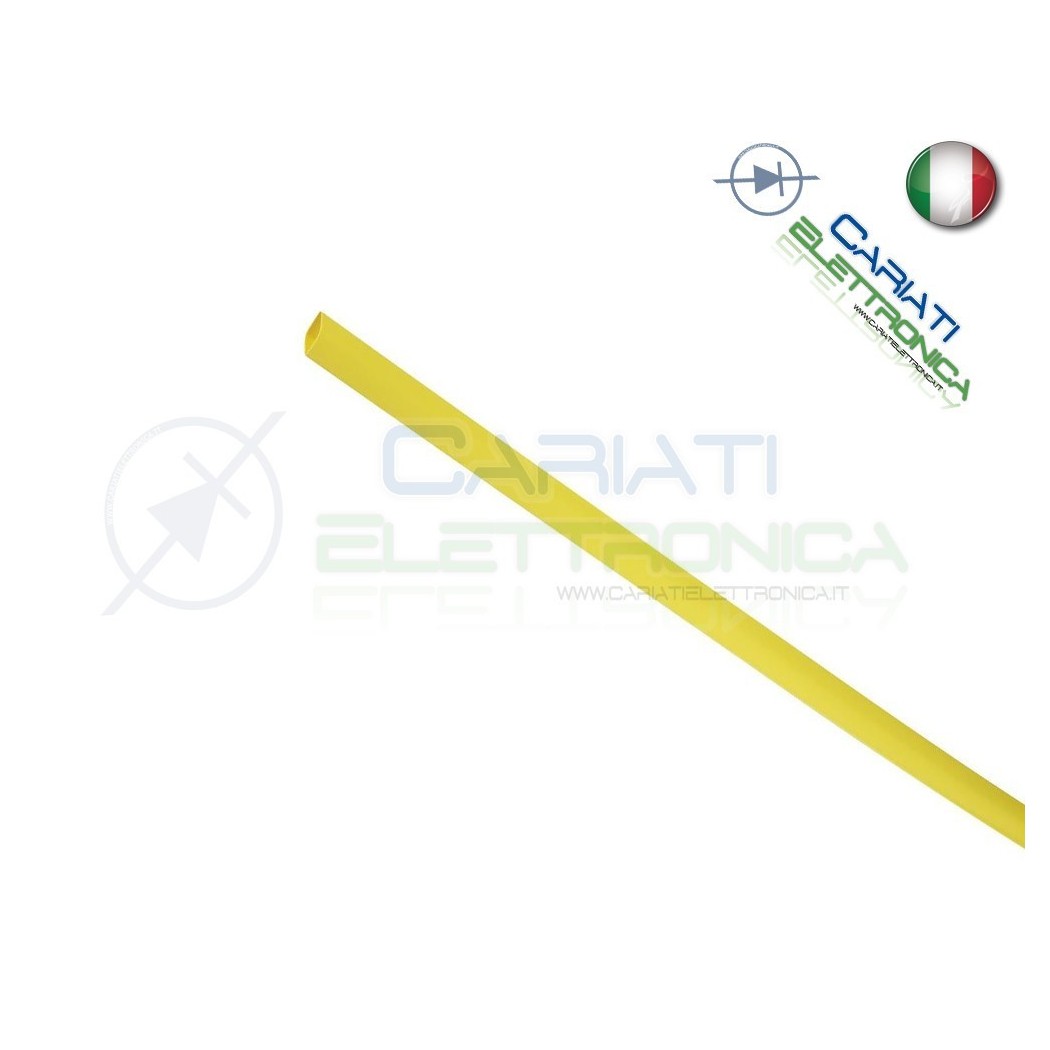 Guaina Termoretraibile Termorestringente GIALLA 2m da 3mm