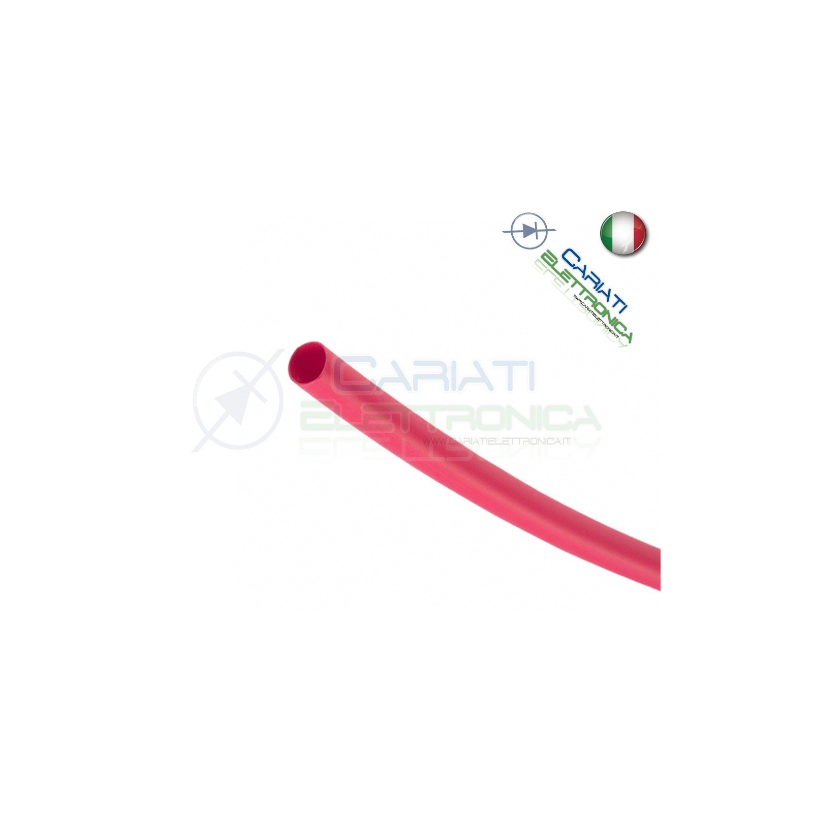 Guaina Termoretraibile Termorestringente ROSSA 10m da 1,5mm