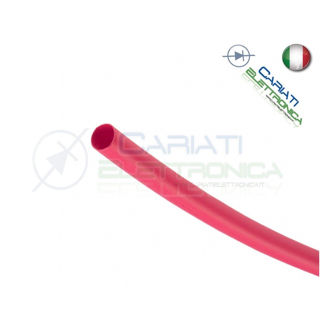 Guaina Termoretraibile Termorestringente ROSSA 10m da 1,5mm