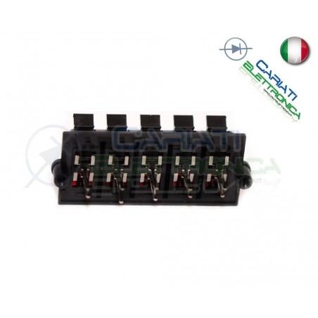 Morsettiera a Molla per Casse Audio Altoparlante Speaker 10 poli 78mm