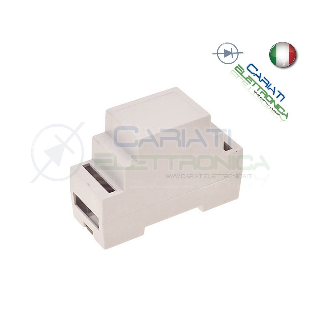 Contenitore Custodia DIN per Guida DIN Grigio Domotica PS