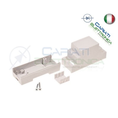 Contenitore Custodia DIN per Guida DIN Grigio Domotica PS