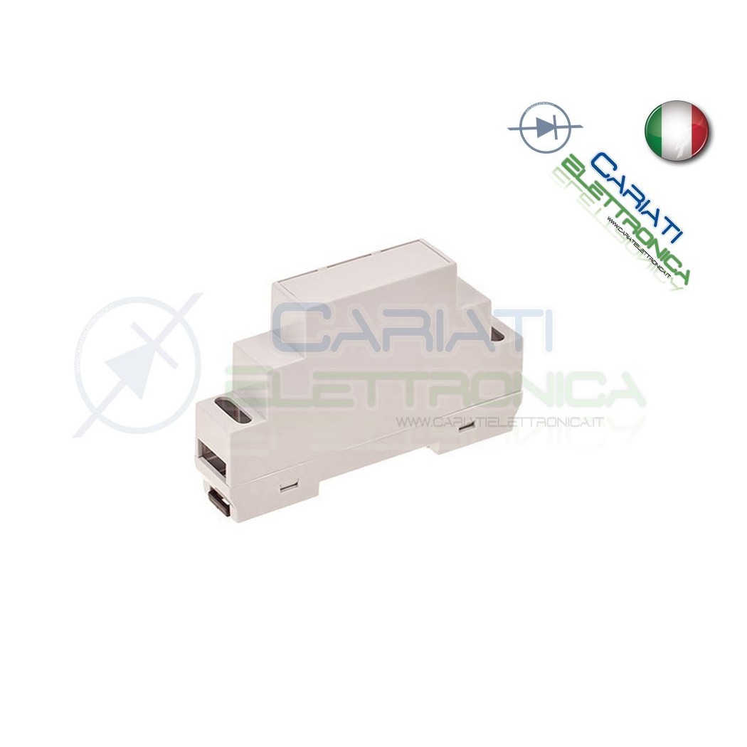 Contenitore Custodia DIN per Guida DIN Grigio Domotica PS