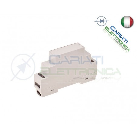 Contenitore Custodia DIN per Guida DIN Grigio Domotica PS