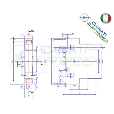Contenitore Custodia DIN per Guida DIN Grigio Domotica PS