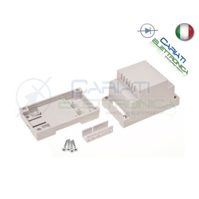 Contenitore Custodia DIN 90x53x65mm per Guida DIN Grigio Domotica Krade
