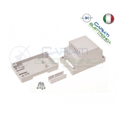 Contenitore Custodia DIN per Guida DIN Grigio DomoticaKrade