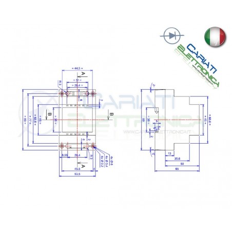 Contenitore Custodia DIN per Guida DIN Grigio DomoticaKrade