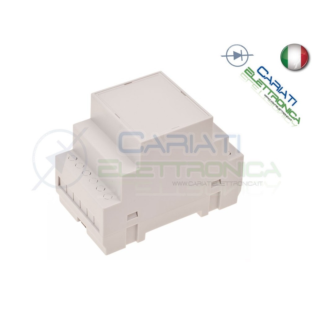 Contenitore Custodia DIN per Guida DIN Grigio Domotica