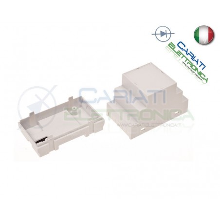 Contenitore Custodia DIN per Guida DIN Grigio Domotica