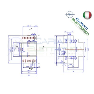 Contenitore Custodia DIN per Guida DIN Grigio Domotica