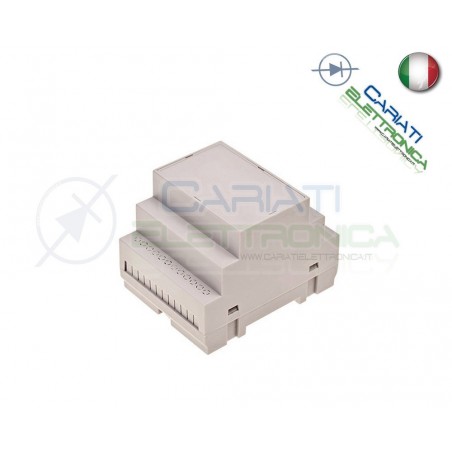 Contenitore Custodia DIN per Guida DIN Grigio Domotica
