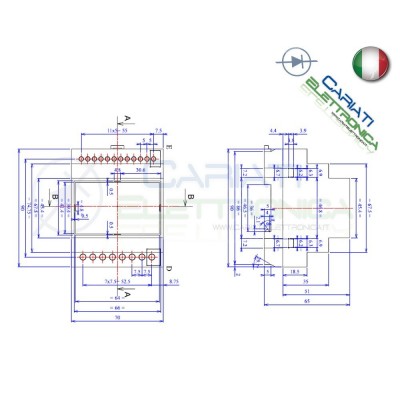 Contenitore Custodia DIN per Guida DIN Grigio Domotica