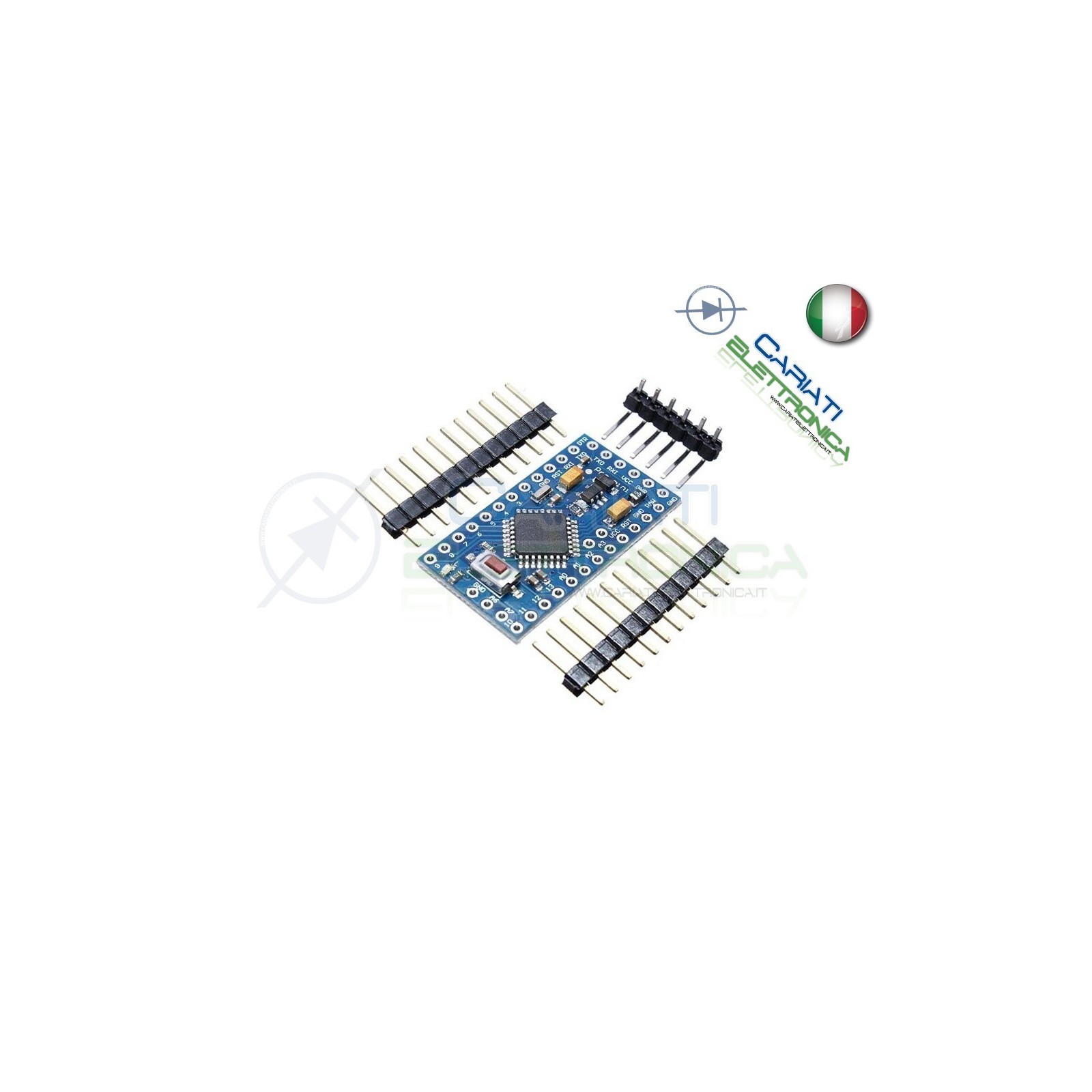 Scheda compatibile Arduino Pro Mini 5V 16Mhz Atmega328P Generico