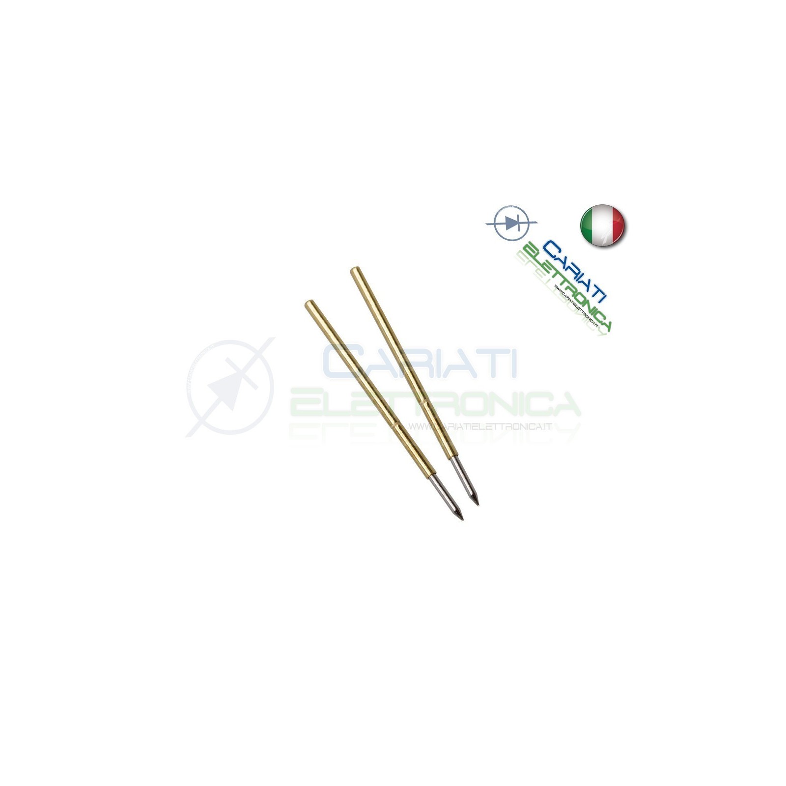 5 PEZZI Sonda test a molla PCB IC P50-B1 di diametro 0.68 mm Spring Probe PinGenerico
