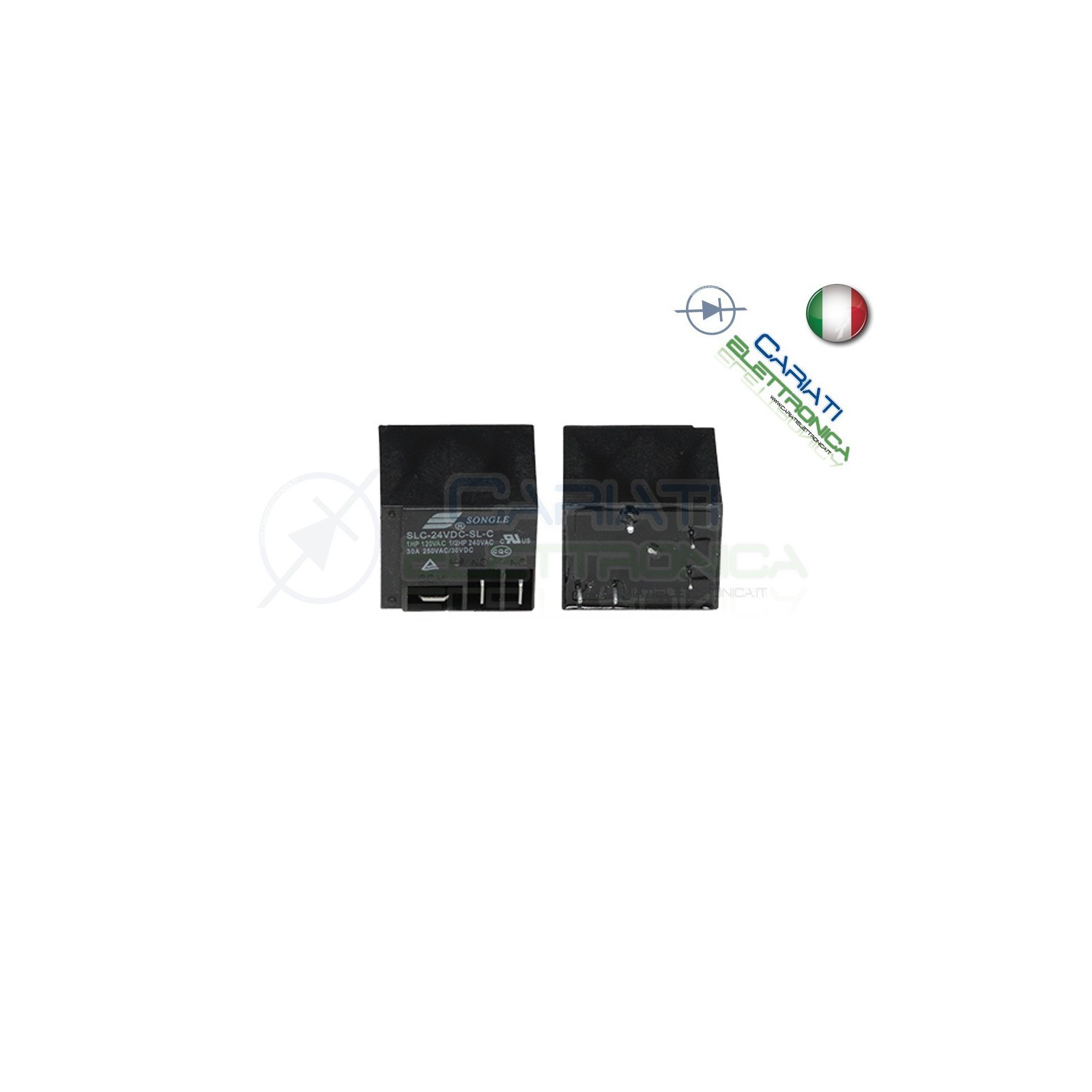 Relè singolo scambio Songle SLC-24VDC-SL-C 30A 24VDC 24VSongle
