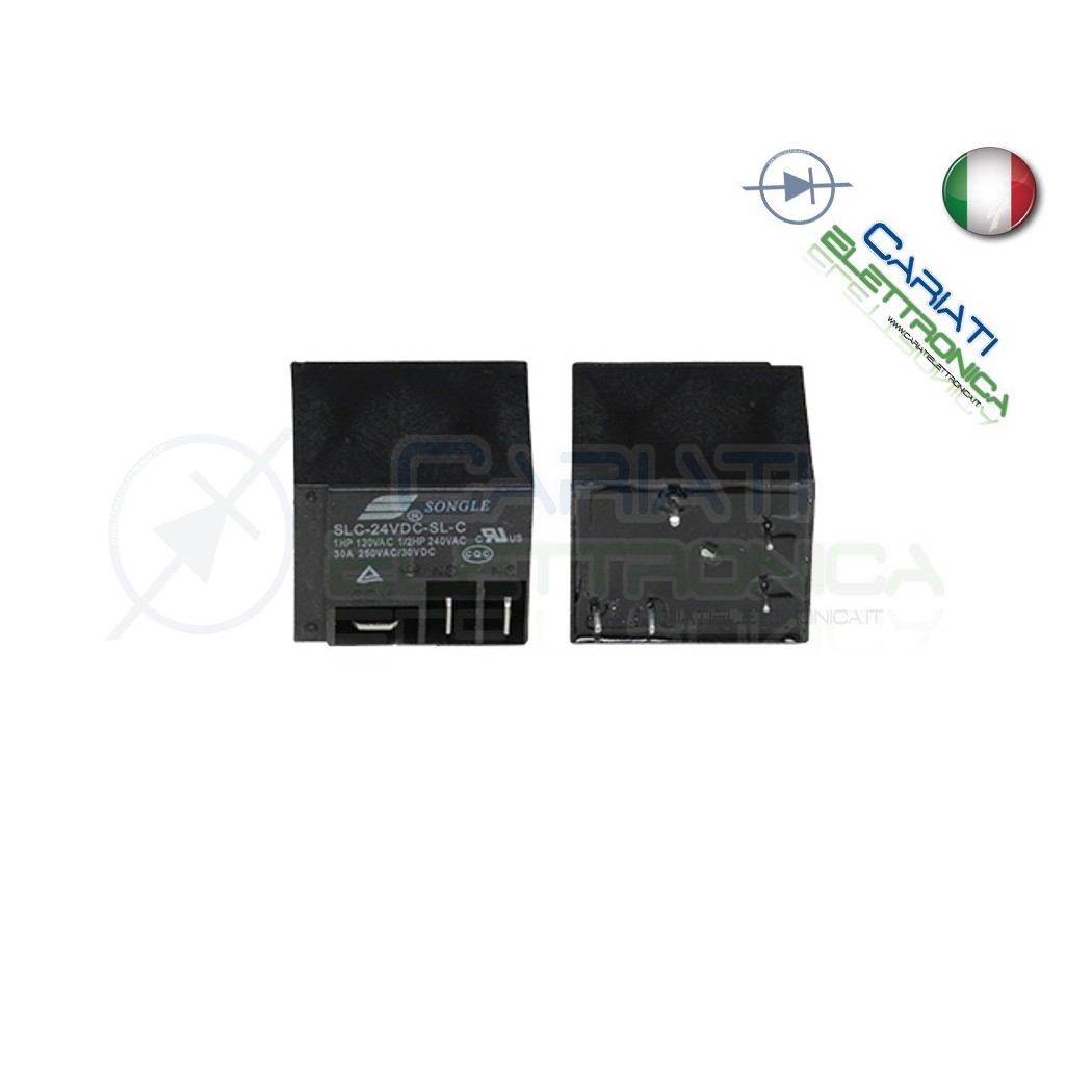 Relè singolo scambio Songle SLC-24VDC-SL-C 30A 24VDC 24VSongle