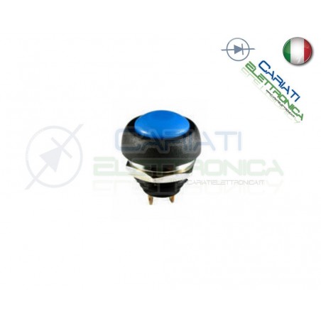 PULSANTE BLU IP65 NORMALMENTE APERTO