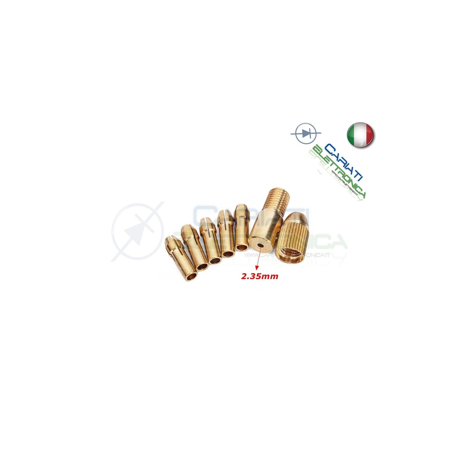 KIT Collettore Adattatore motore shaft asta Drill Bit Collet Micro Twist Generico