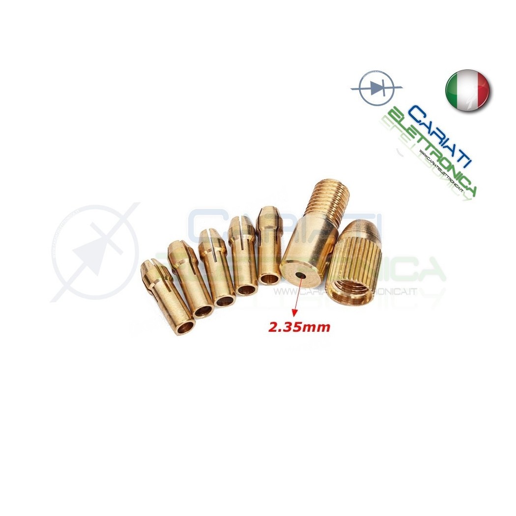 KIT Collettore Adattatore motore shaft asta Drill Bit Collet Micro Twist Generico