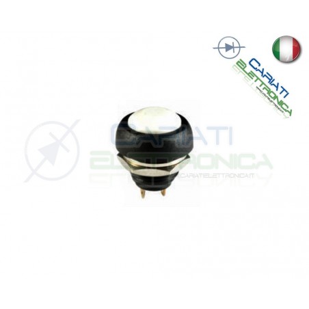 PULSANTE BIANCO IP65 NORMALMENTE APERTO