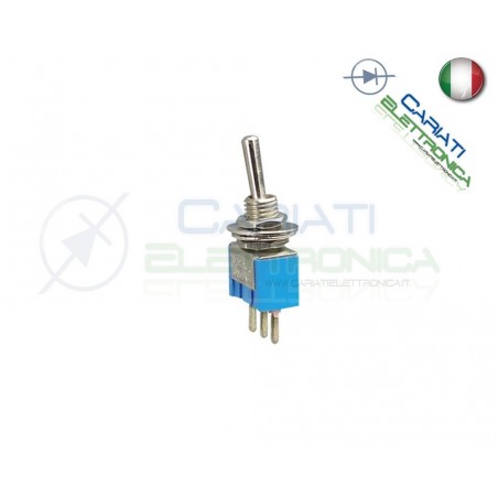 Interruttore Deviatore a Leva ON OFF ON 6A 120V CON PIN DA PCB