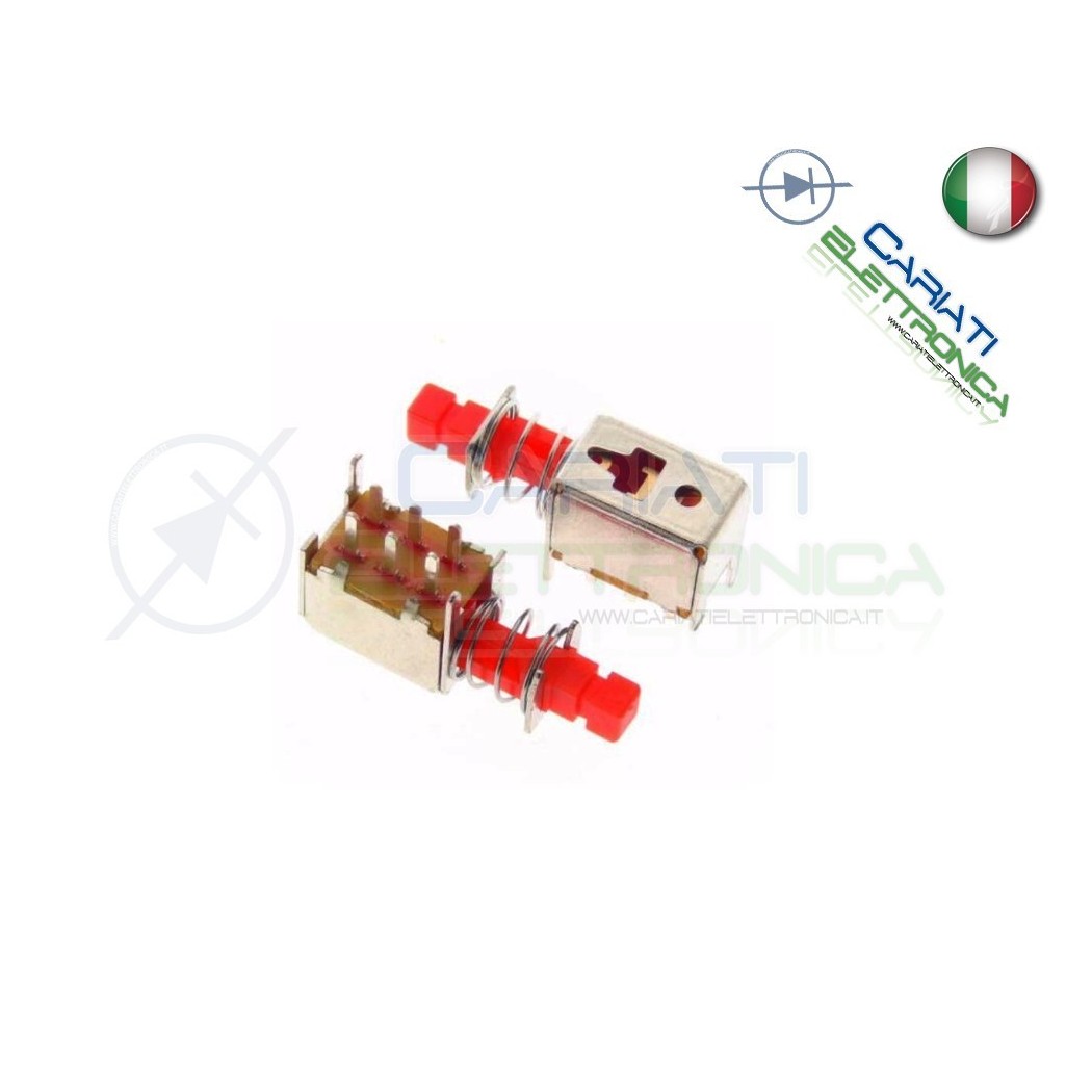 2 PEZZI PULSANTE DEVIATORE DPDT ON ON 50V 300mA 6pin PCB