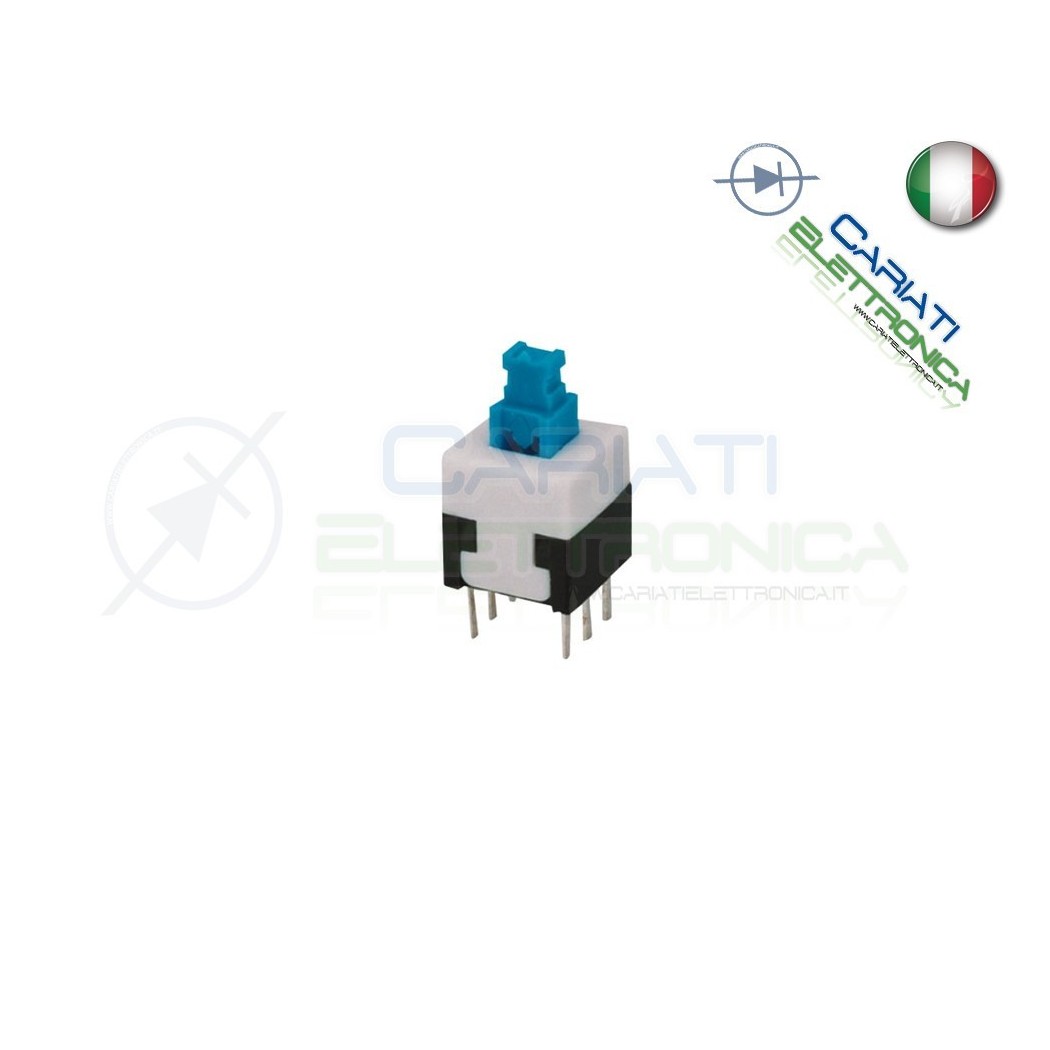2 PEZZI PULSANTE DEVIATORE ON ON DPDT MICRO DOPPIO 8X8 mm PCB 6 PIN