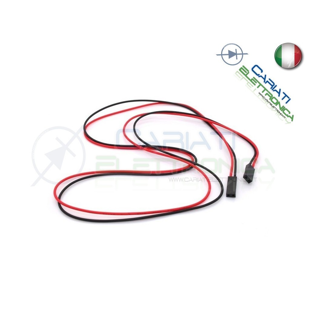 Cavo DUPONT 2 contatti da 70cm con connettore femmina jumper arduino