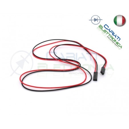 Cavo DUPONT 2 contatti da 70cm con connettore femmina jumper arduino