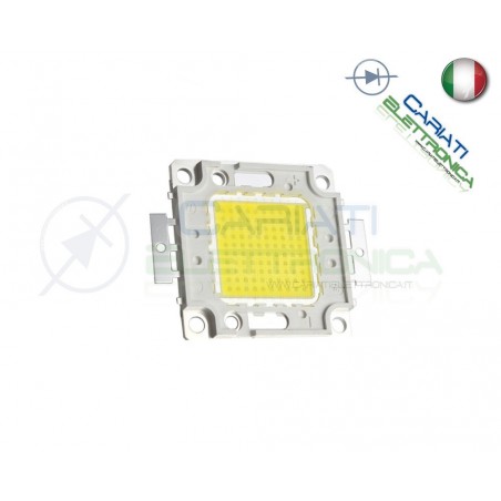 Chip power LED 100W Bianco Freddo 6000K alta Luminosità ricambio faro